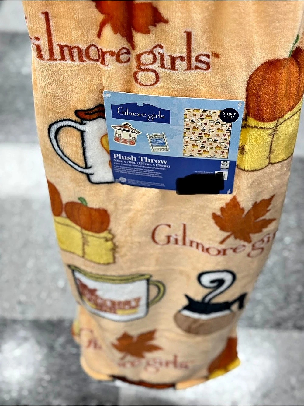 Gilmore Girls Fall Plush Throw Blanket Coffee Mug Pumpkin NWT